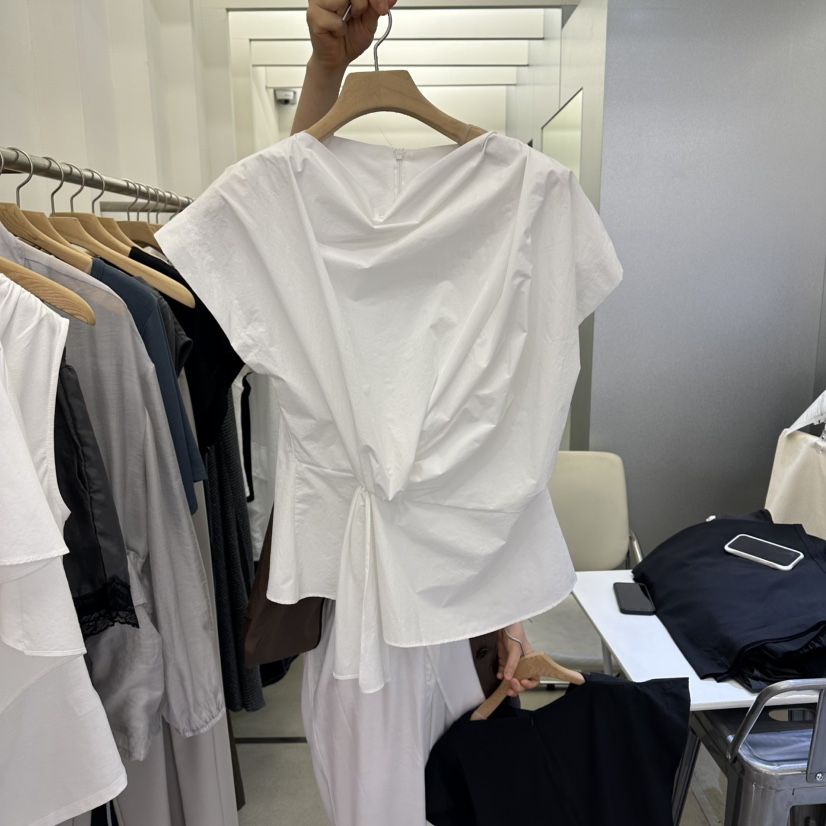 AMON韓國代購女士新品職業推薦26夏季26春夏熱賣襯衫蕾絲衫AMON襯衫/蕾絲衫