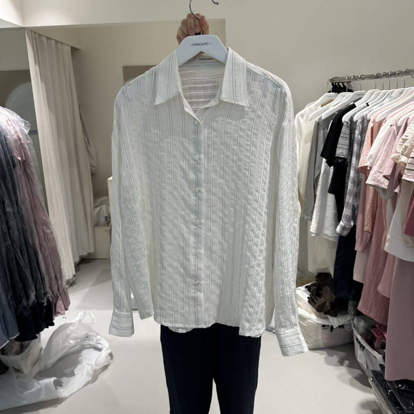 LORING RE I韓國東大門代購女士新品26春夏襯衫蕾絲衫SLORING RE-I/BARE襯衫/蕾絲衫