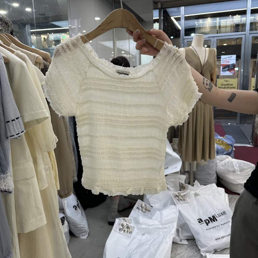 FOUNDATION韓國代購女士新品熱賣職業人氣26夏季襯衫蕾絲衫BLFOUNDATION襯衫/蕾絲衫