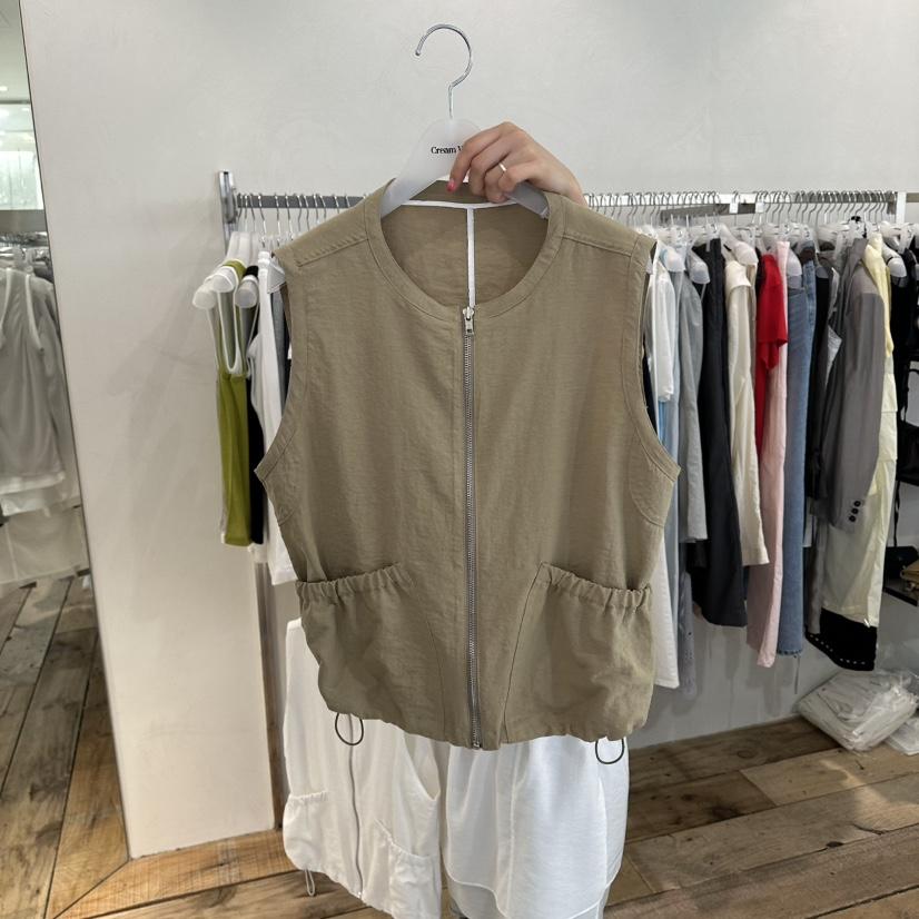 CREAM VILLA韓國直郵實拍女裝新品職業馬甲CREAM VILLA馬甲