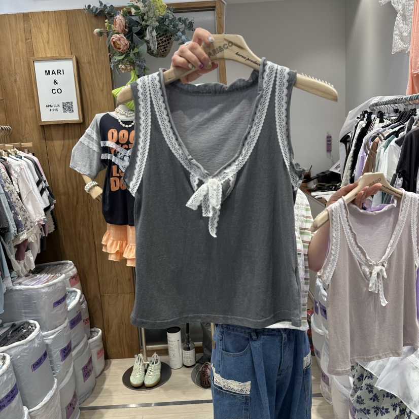 MARI CO韓國直郵女裝新品休閑26夏季熱賣職業吊帶背心無袖MARI CO吊帶/背心