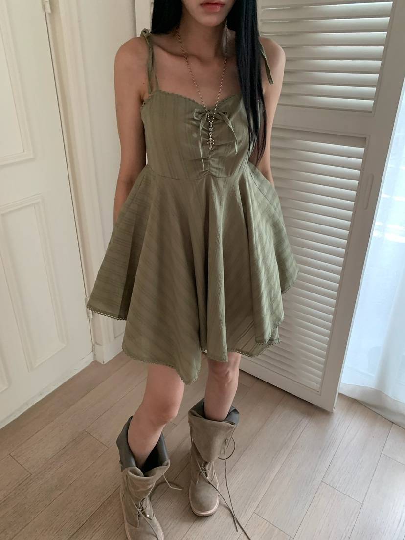 BADCALM韓國直郵實拍女士新品26夏季熱賣職業26春夏連衣裙BADCALM連衣裙