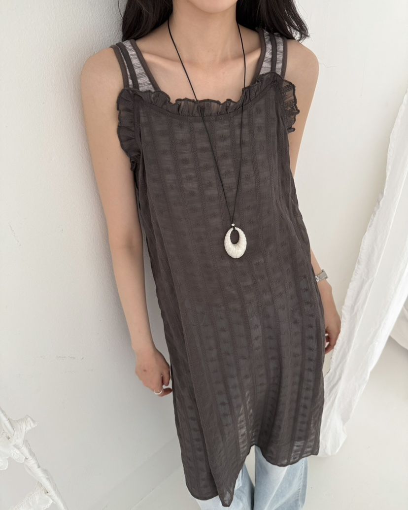 HOWDY/FACT THE NERD東大門實拍韓國女裝新品26夏季連衣裙不含項鏈HOWDY/FACT THE NERD連衣裙