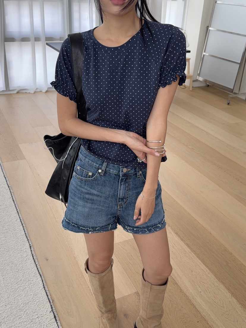 SUNDER MARKET韓國東大門直郵女裝新品職業時尚26夏季T恤SUNDER MARKETT恤