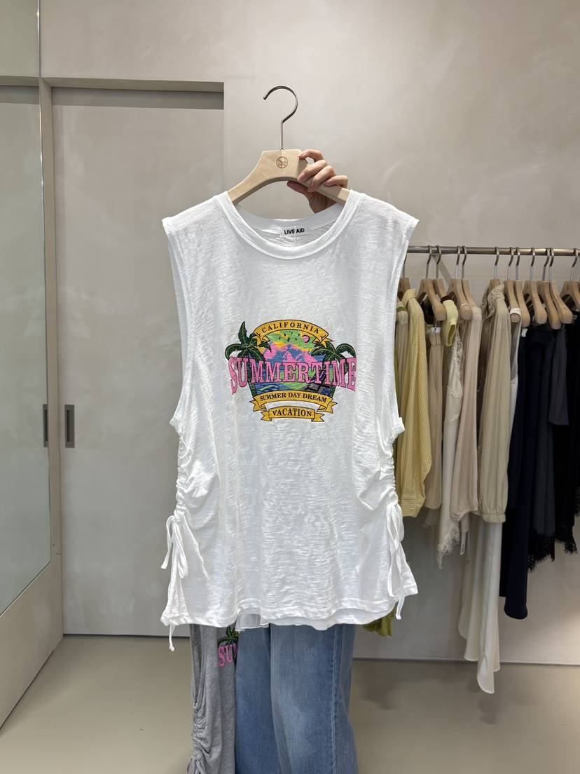 LIVE AID-P韓國東大門代購女士新款職業推薦26夏季吊帶背心LIVE AID-P吊帶/背心