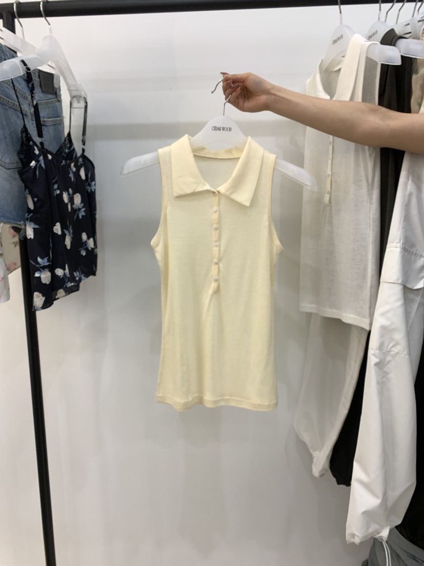 CEDARWOOD韓國代購女士新品26夏季時尚熱賣推薦休閑吊帶背心CEDAR WOOD吊帶/背心