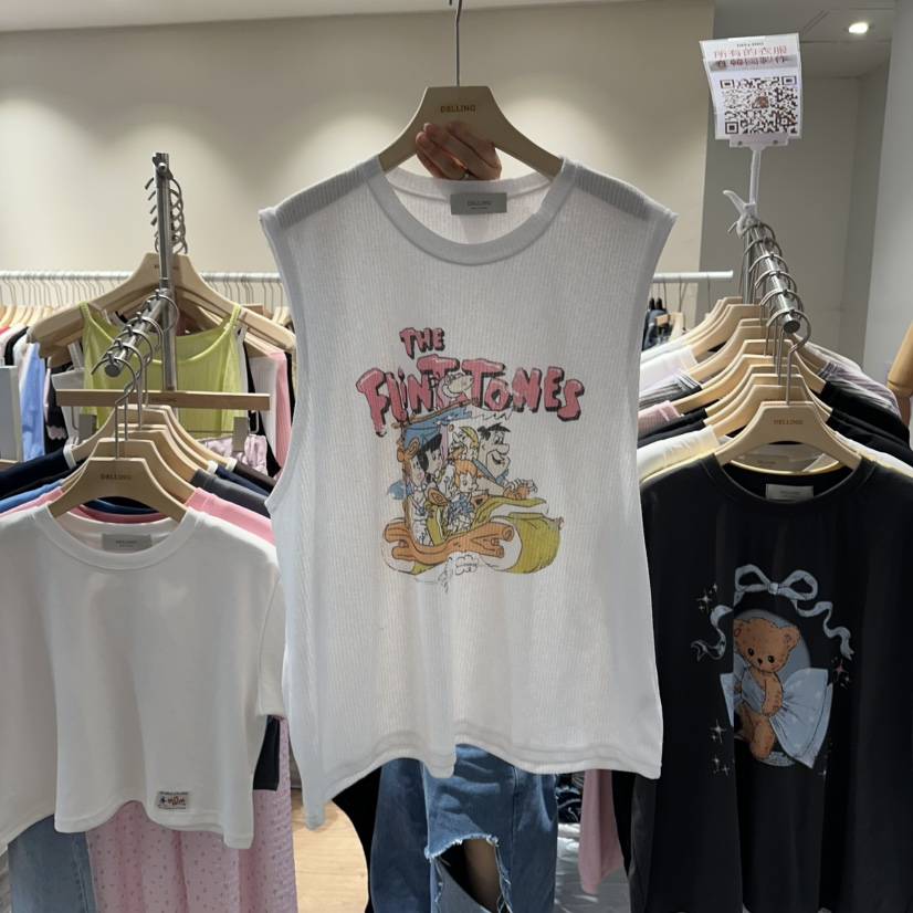 DELLING東大門實拍韓國女裝新款26春夏熱賣推薦時尚吊帶背心DELLING吊帶/背心