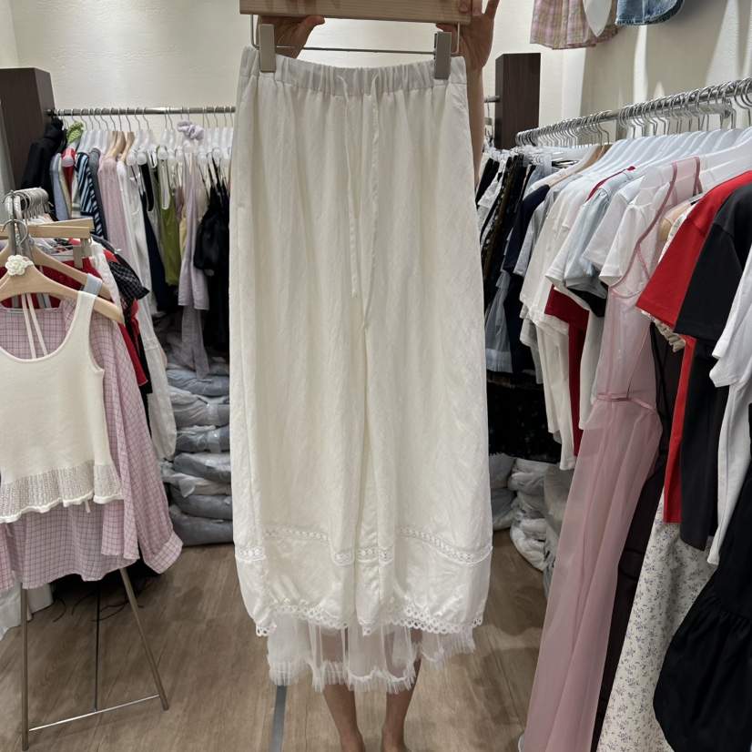 HANSUNGHYUN韓國代購女裝新品26春夏職業休閑褲闊腿褲棉質HANSUNGHYUN休閑褲