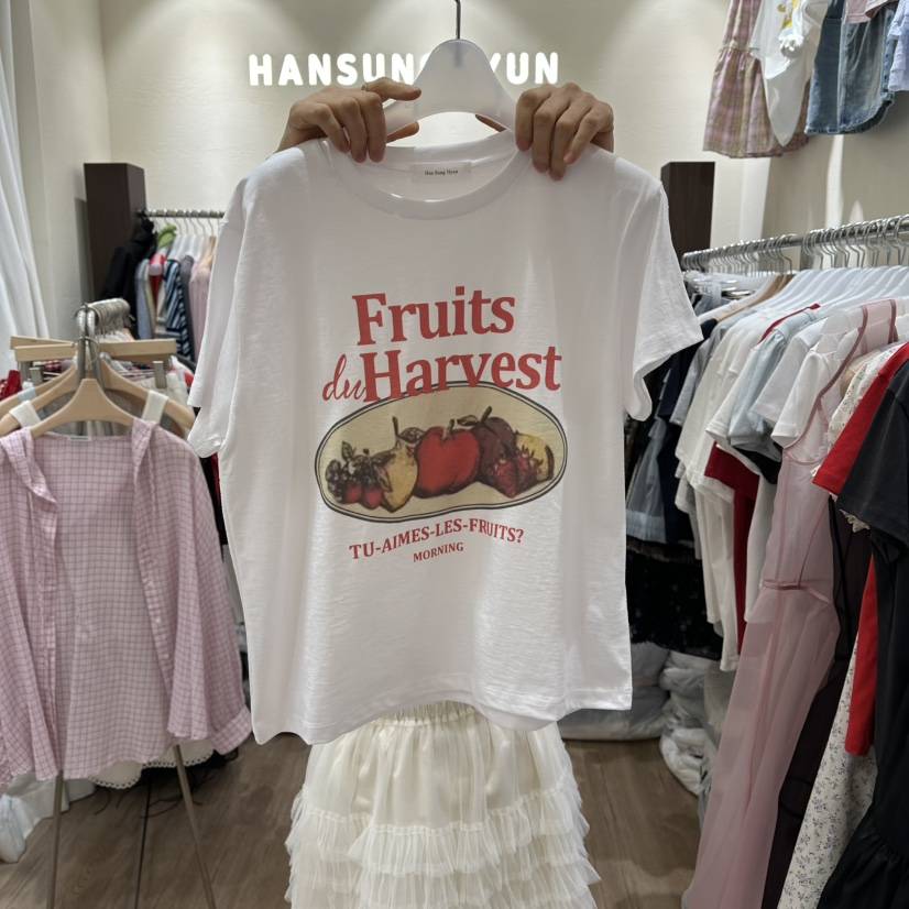 HANSUNGHYUN韓國直郵女裝新款休閑26春夏職業人氣熱賣T恤棉HANSUNGHYUNT恤