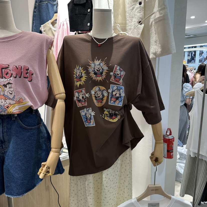 DELLING韓國直郵女裝新品26夏季職業人氣熱賣26春夏休閑T恤DELLINGT恤