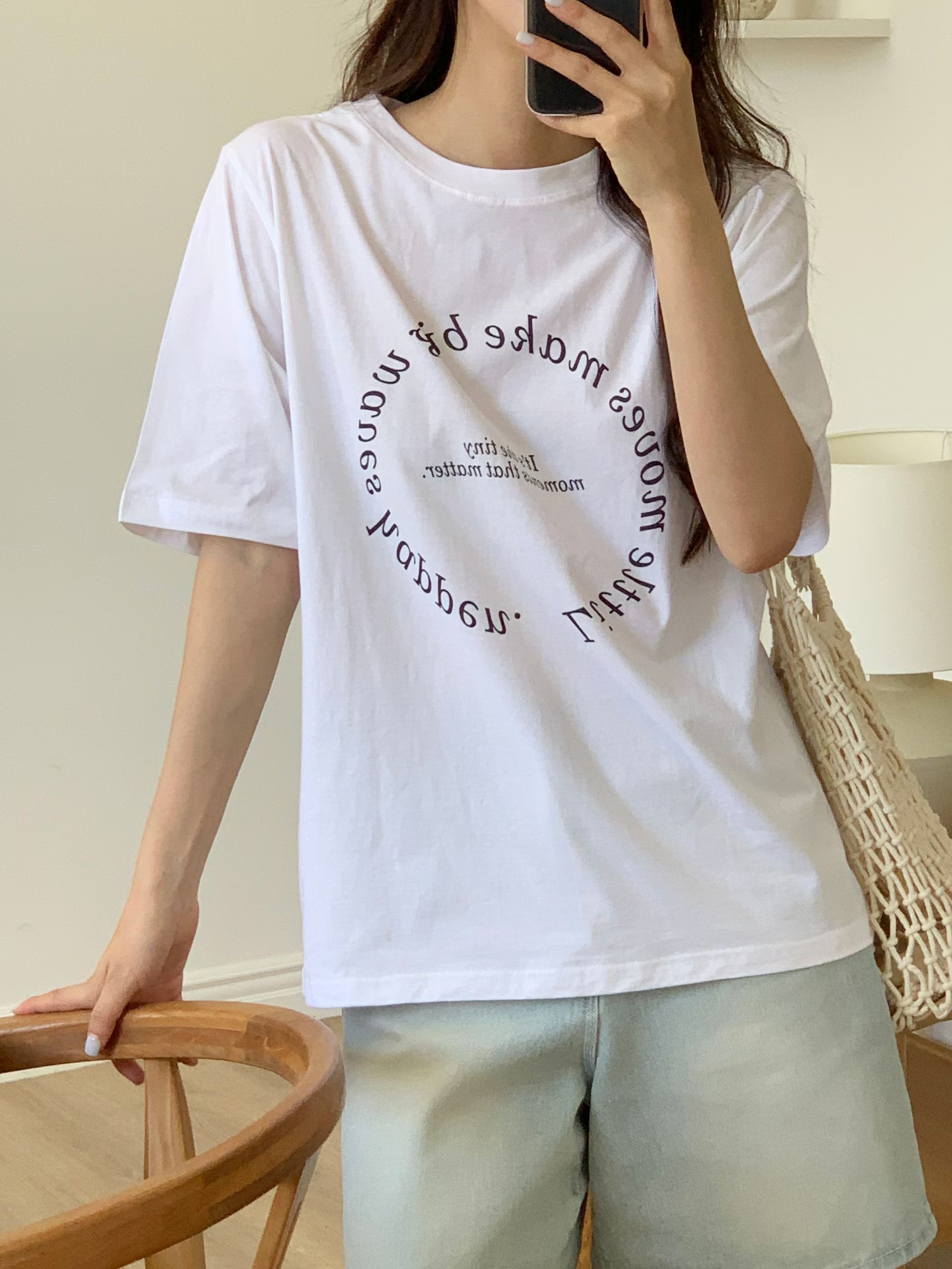 TDOUBLEJ韓國直郵女裝新款26春夏推薦熱賣職業休閑人氣T恤TDOUBLEJT恤