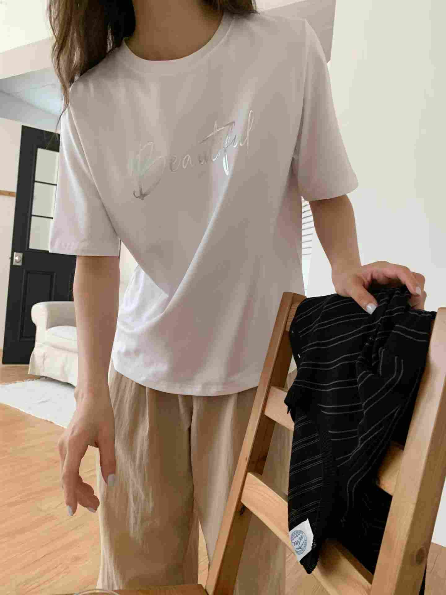 TDOUBLEJ韓國東大門直郵女士新款熱賣26春夏推薦26夏季T恤TDOUBLEJT恤