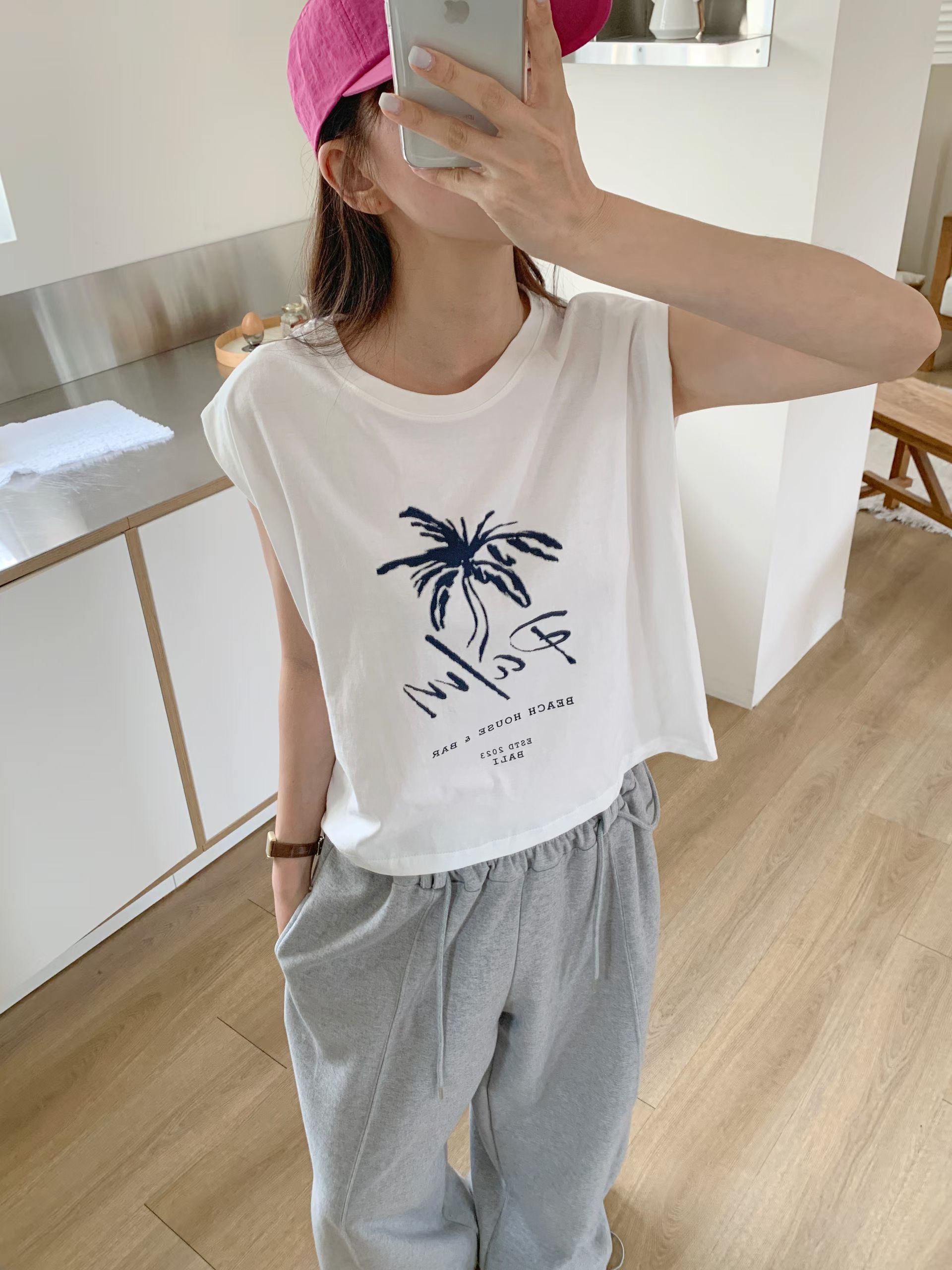 TDOUBLEJ韓國代購女士新款時尚休閑人氣熱賣吊帶背心無袖TDOUBLEJ吊帶/背心