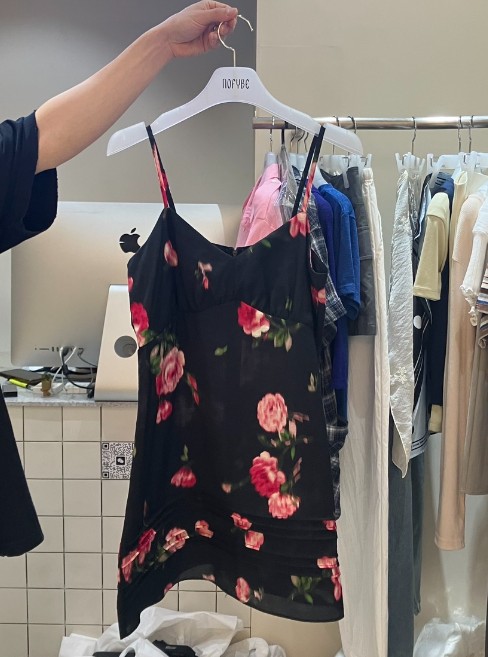 NOFYBE韓國東大門直郵女裝新品26夏季休閑時尚連衣裙褶裥NOFYBE連衣裙