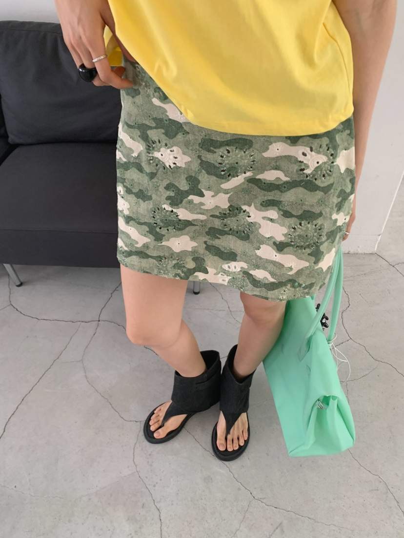 JKICHI韓國東大門直郵女士新品推薦熱賣休閑職業短裙SK迷彩JKICHI短裙