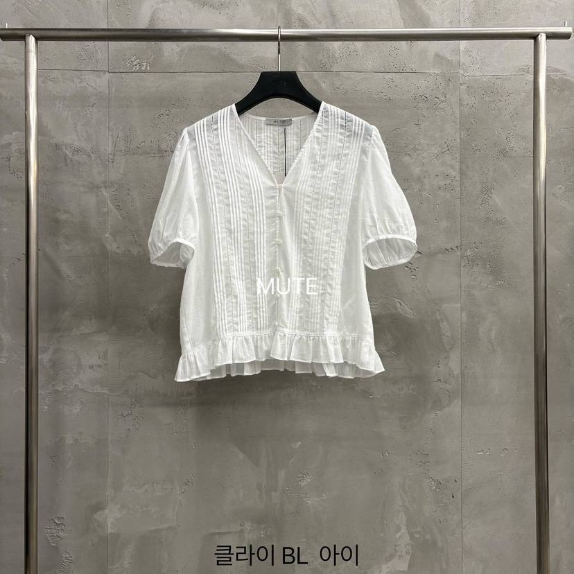 MUTE-P韓國直郵女士新品休閑熱賣職業26春夏襯衫蕾絲衫BLMUTE襯衫/蕾絲衫