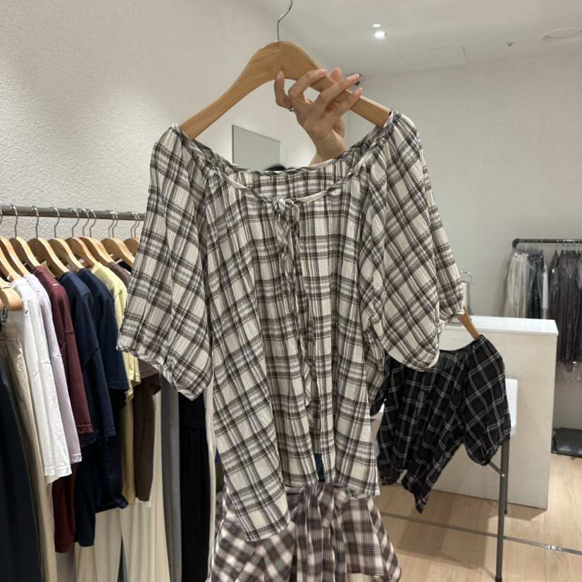 EPIC-S韓國東大門直郵女士新品推薦熱賣26春夏襯衫蕾絲衫BLEPIC-S襯衫/蕾絲衫
