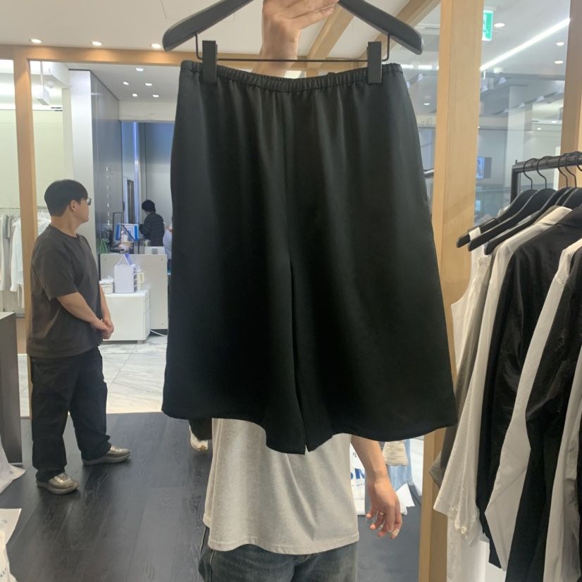 OBJECT東大門實拍韓國女裝新品休閑時尚26夏季26春夏短褲緞面OBJECT短褲