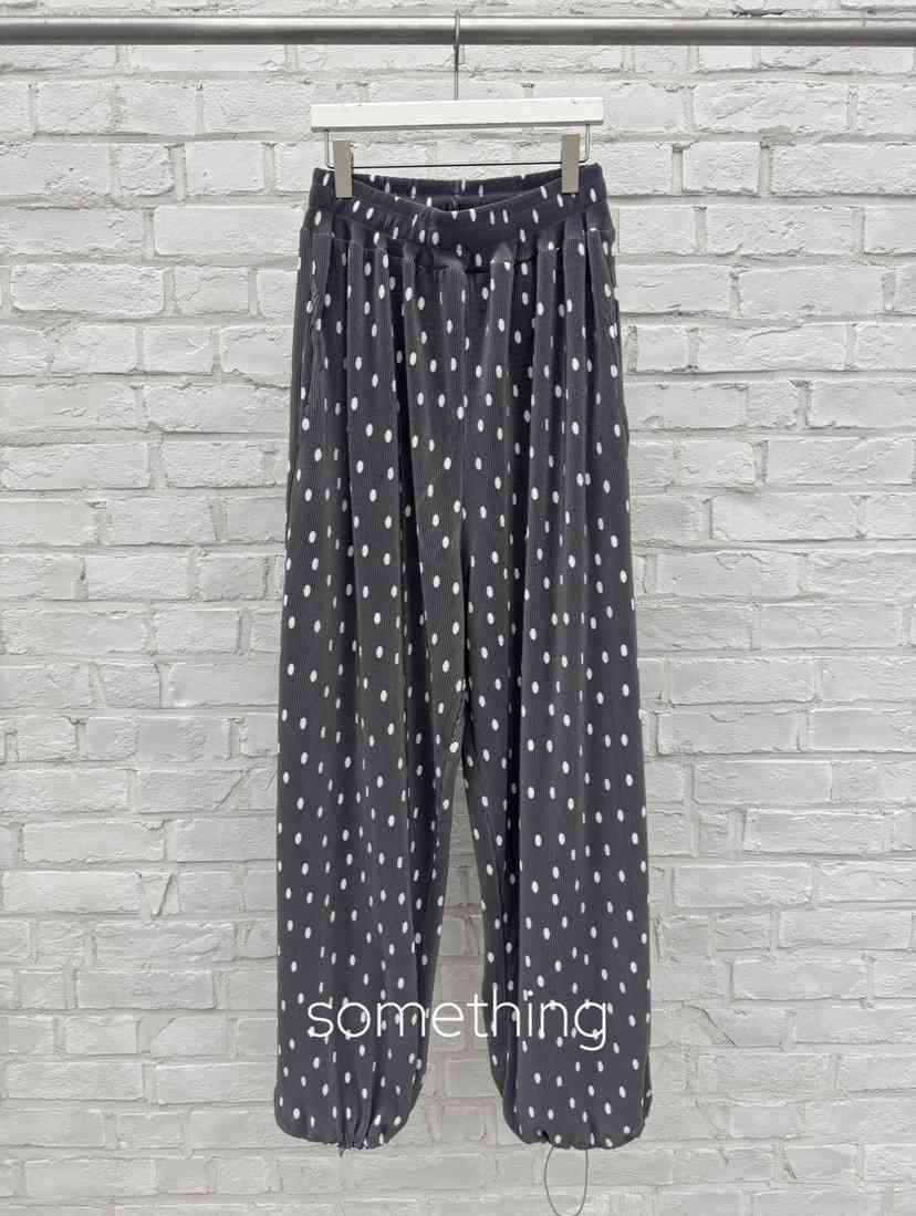 SOMETHING-L/FANCY東大門實拍韓國女士新品職業休閑褲褶皺SOMETHING-L/FANCY休閑褲