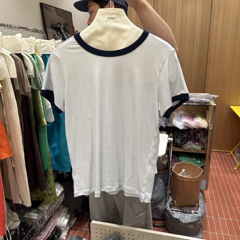EEE韓國代購女裝新款人氣26春夏推薦時尚職業熱賣休閑T恤EEET恤