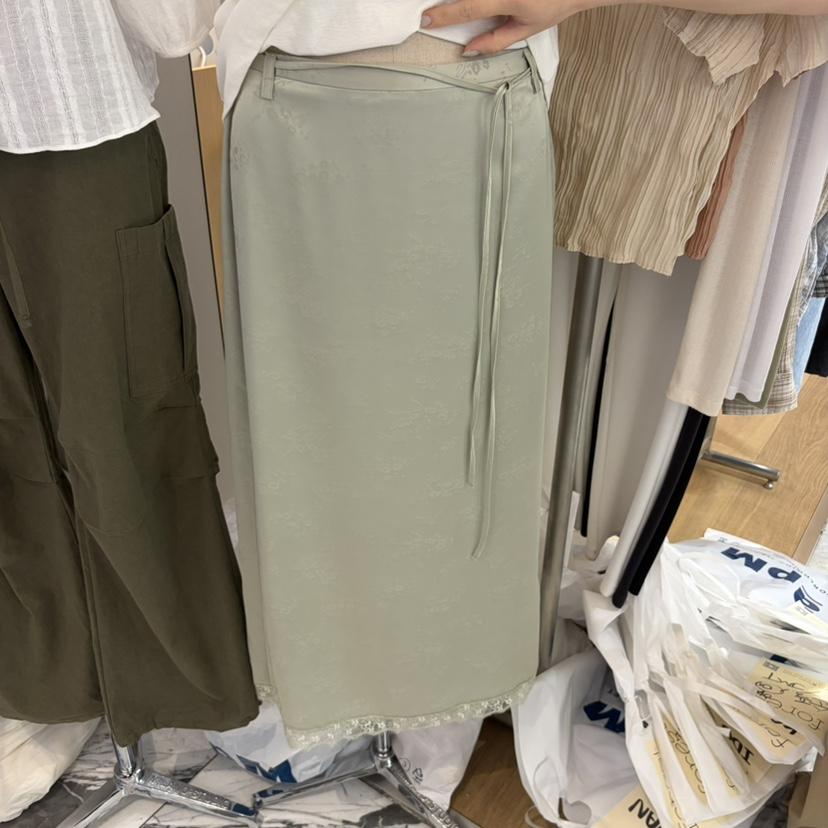 FOREST韓國直郵女士新品時尚26春夏熱賣半身裙中短裙含腰繩FOREST半身裙/中短裙