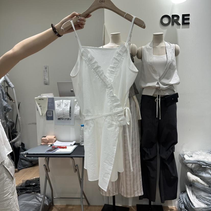 ORE-P東大門實拍韓國女士新款時尚職業休閑吊帶背心含繩ORE吊帶/背心