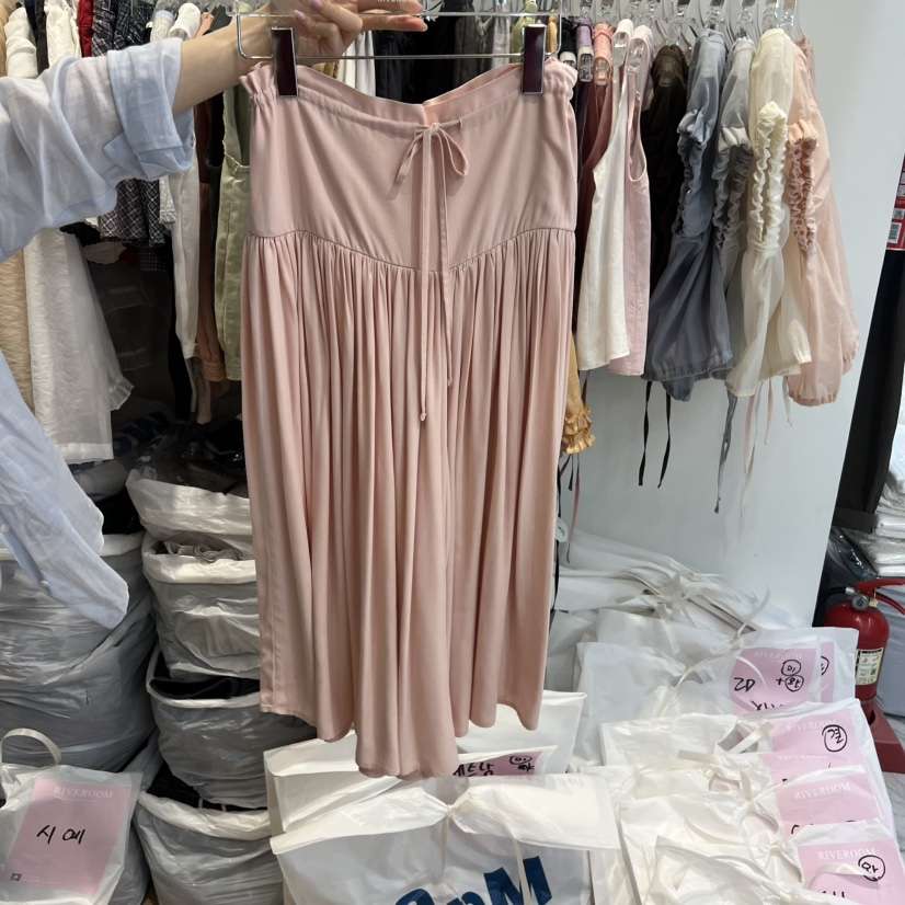 RIVEROOM韓國東大門代購女裝新品人氣26夏季職業休閑褲亞麻RIVEROOM休閑褲