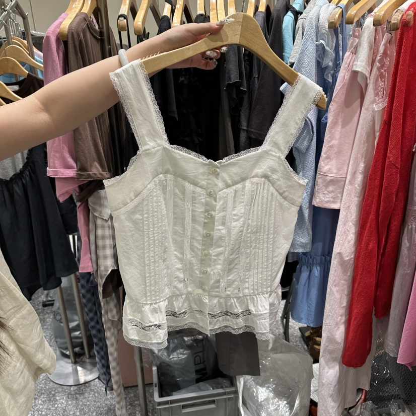 SOF韓國代購女裝新款推薦人氣26春夏熱賣休閑吊帶背心蕾絲SOF吊帶/背心