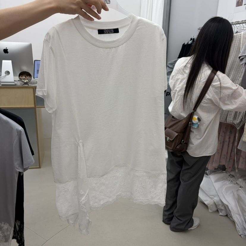 STAINLESS韓國代購女裝新品時尚休閑26春夏人氣職業26夏季T恤STAINLESST恤