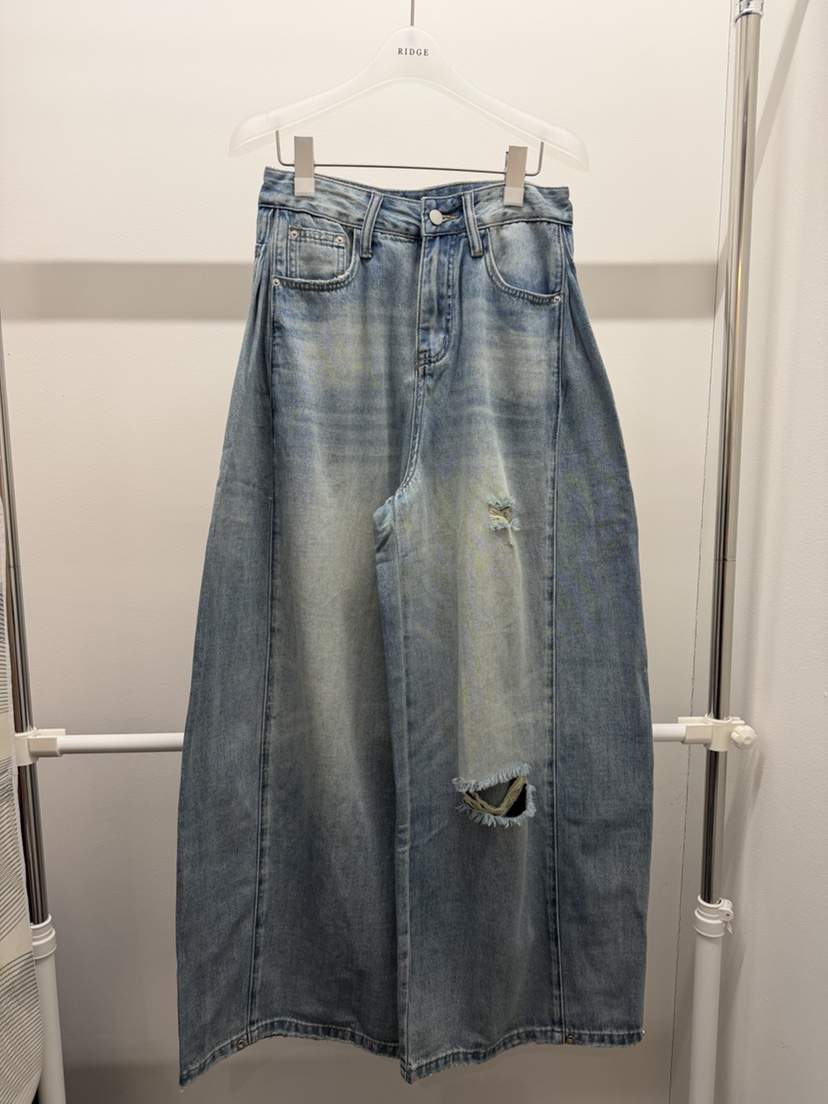 RIDGE-P韓國直郵實拍女裝新品推薦26夏季休閑人氣牛仔褲RIDGE-P牛仔褲