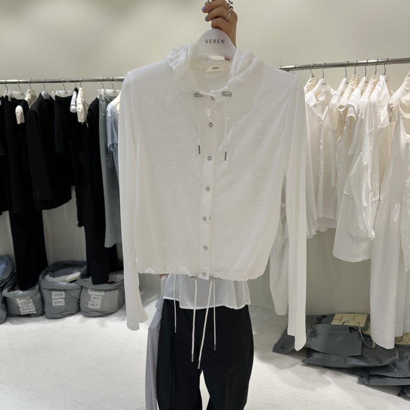 VEREN韓國東大門直郵女士新品休閑職業推薦26夏季時尚開衫VEREN開衫
