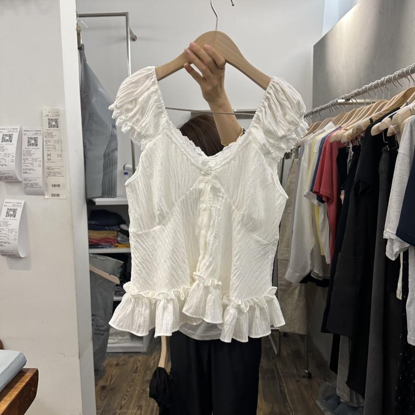 MOSAIC韓國代購女士新款推薦熱賣26夏季26春夏吊帶背心褶皺MOSAIC吊帶/背心