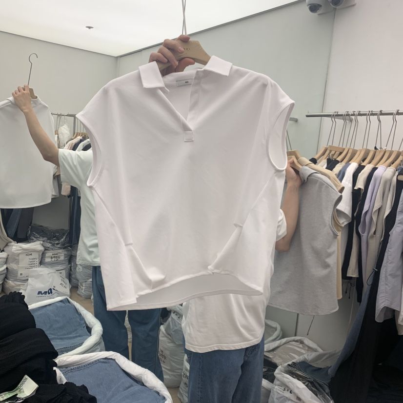 MOI-A東大門實拍韓國女士新品推薦熱賣26春夏襯衫蕾絲衫褶裥MOI-A襯衫/蕾絲衫