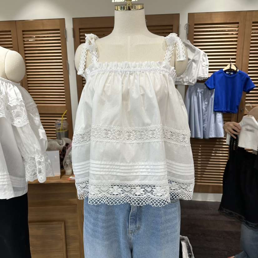 TRES BIEN韓國直郵女士新品人氣26夏季熱賣吊帶背心蕾絲TRES BIEN吊帶/背心