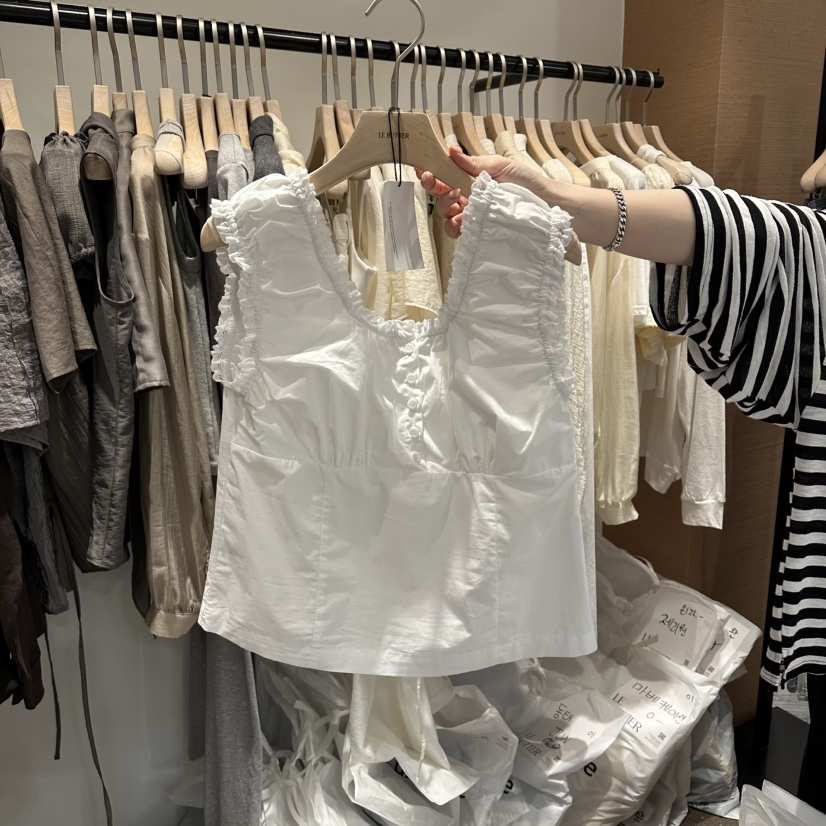 LE BUTTER韓國代購女裝新品休閑人氣26春夏推薦吊帶背心LE BUTTER吊帶/背心