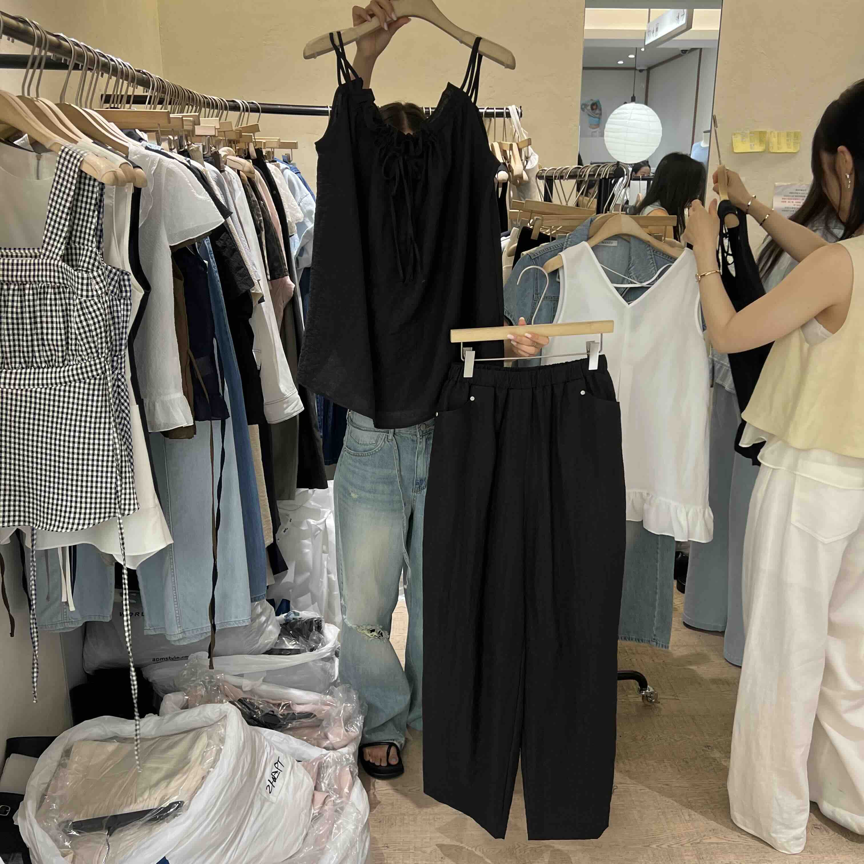 W AND J韓國直郵女士新款26春夏職業26夏季推薦套裝套裝W AND J套裝