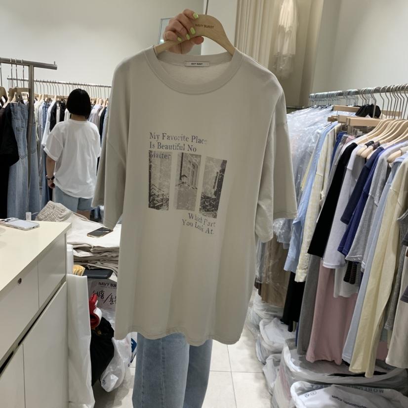 NAVYBURST韓國直郵女士新品熱賣休閑職業推薦時尚人氣T恤NAVY BURSTT恤