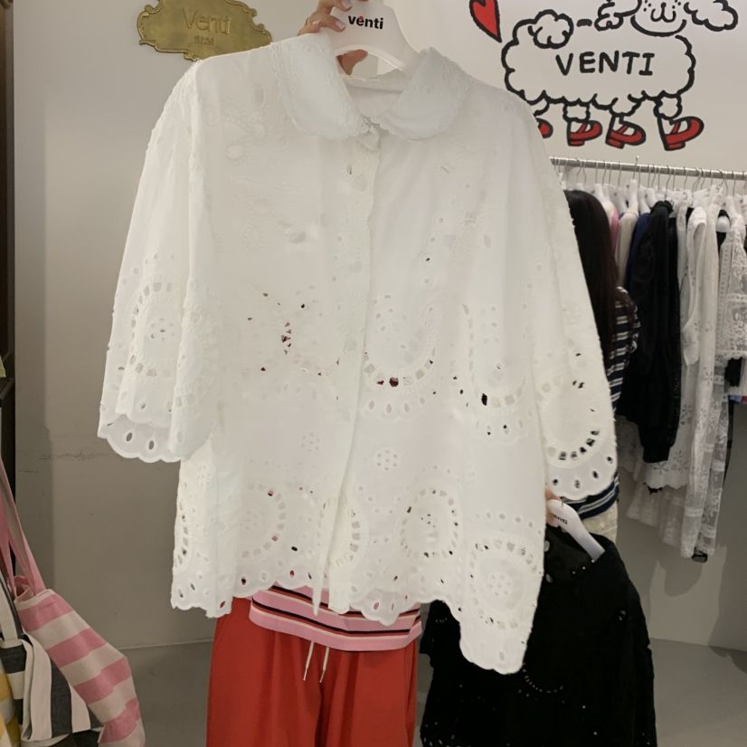 VENTI韓國東大門代購女裝新品推薦熱賣時尚職業襯衫蕾絲衫VENTI襯衫/蕾絲衫