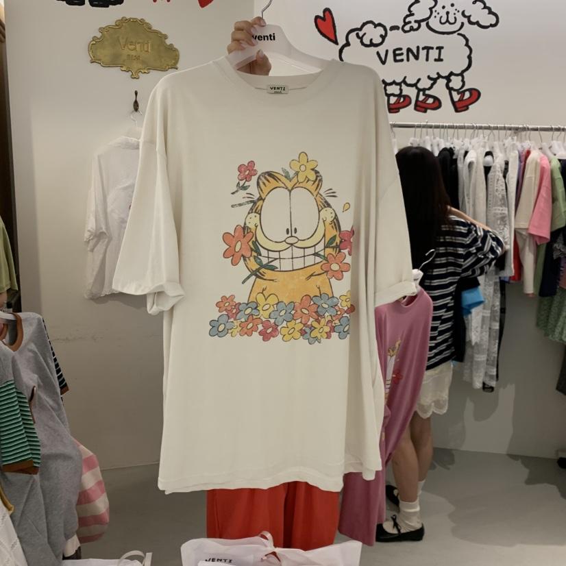 VENTI韓國直郵女裝新款時尚職業26春夏26夏季熱賣休閑T恤VENTIT恤