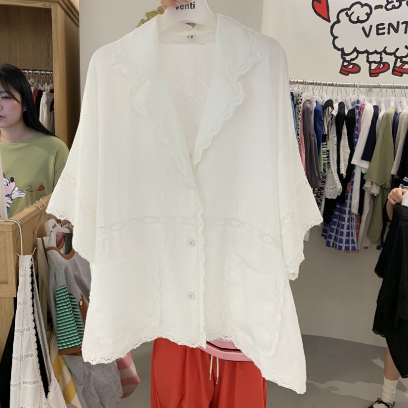 VENTI韓國直郵實拍女裝新款26春夏推薦人氣休閑熱賣夾克亞麻VENTI夾克