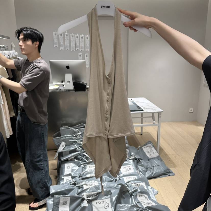 FAVOR-P東大門實拍韓國女裝新品26春夏熱賣時尚吊帶背心FAVOR-P吊帶/背心