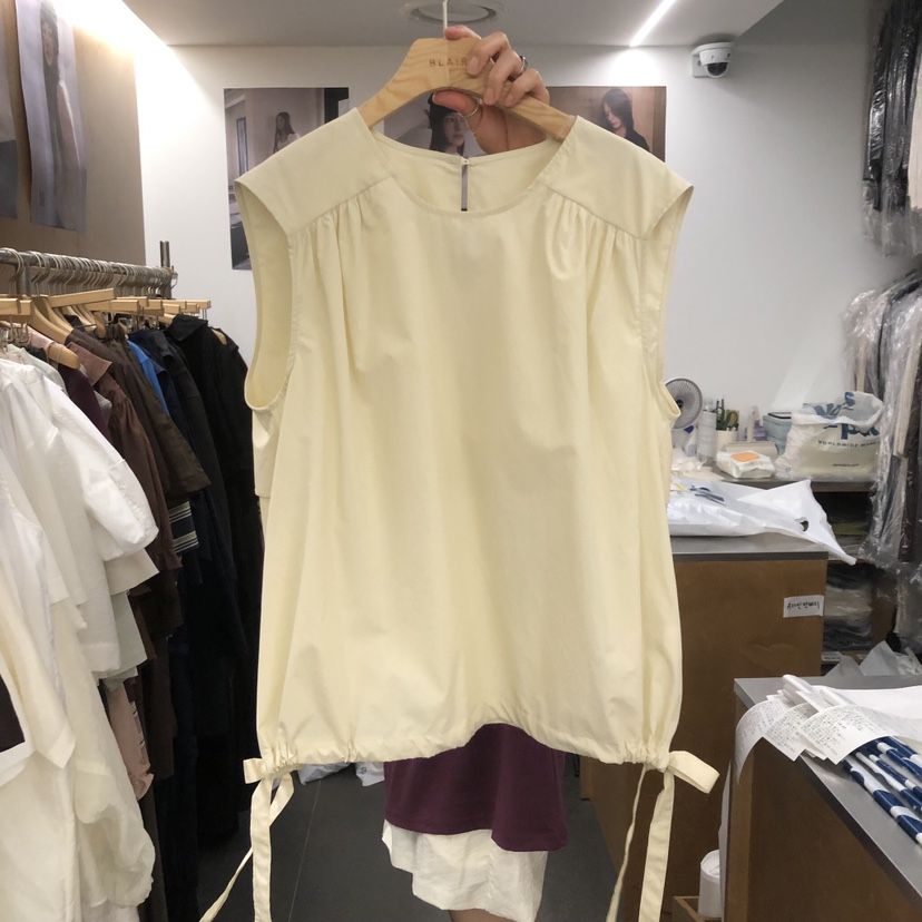 BLAIR韓國直郵實拍女士新品推薦26夏季休閑襯衫蕾絲衫褶皺BLAIR seoul襯衫/蕾絲衫
