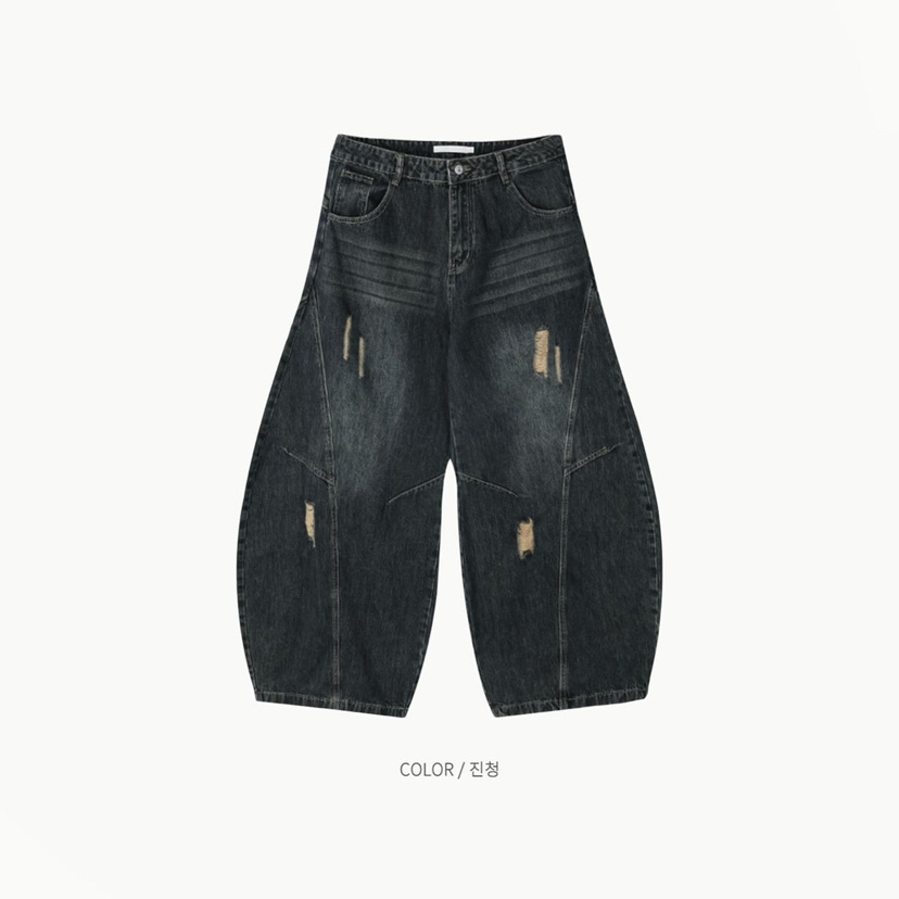 ALL OVER韓國直郵女裝新品26夏季人氣時尚牛仔褲男女同款ALL OVER牛仔褲