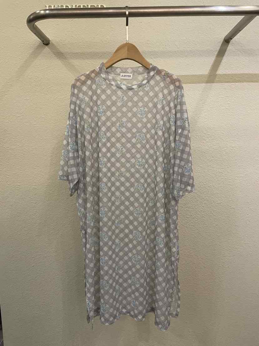 JUPITER韓國直郵女裝新款熱賣時尚26夏季襯衫蕾絲衫網眼格子JUPITER襯衫/蕾絲衫