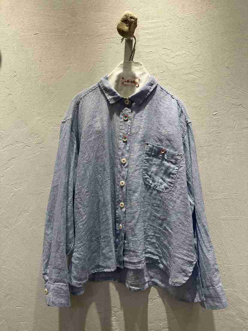 AT NOTE韓國直郵女裝新款熱賣時尚休閑26夏季襯衫蕾絲衫亞麻AT NOTE襯衫/蕾絲衫