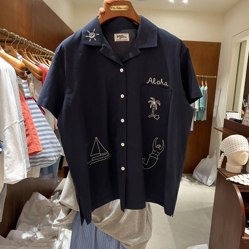 HEBON韓國直郵女士新品休閑時尚襯衫蕾絲衫不含內搭亞麻布HEBON襯衫/蕾絲衫