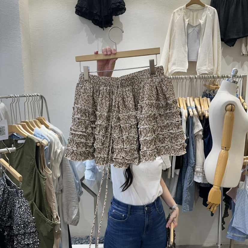 HIPTIQUE韓國代購女裝新品休閑26夏季熱賣人氣推薦短裙小花HIPTIQUE短裙