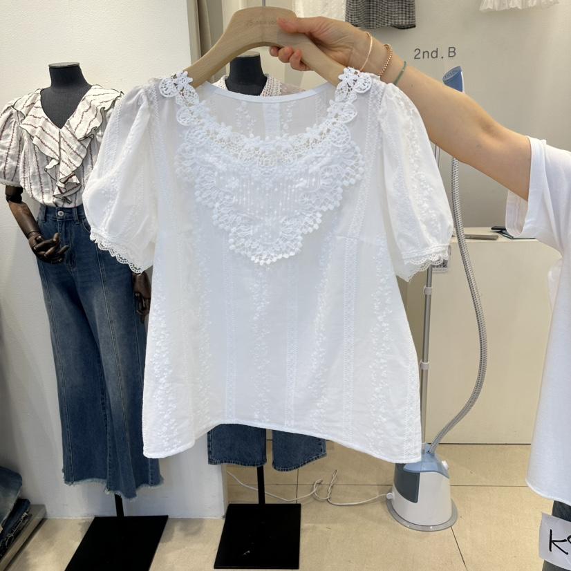 2nd B-S韓國代購女士新品26夏季推薦熱賣人氣襯衫蕾絲衫2nd B-S襯衫/蕾絲衫