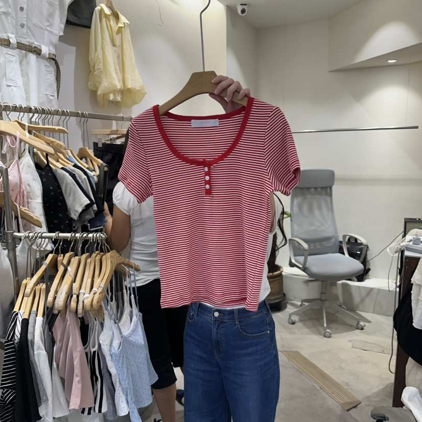 HIPTIQUE韓國直郵實拍女士新品人氣時尚熱賣休閑26夏季T恤HIPTIQUET恤