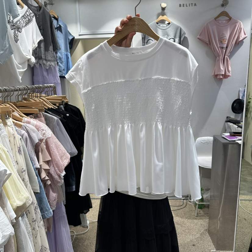 BELITA韓國直郵女士新品休閑26夏季推薦人氣時尚熱賣T恤BELITAT恤
